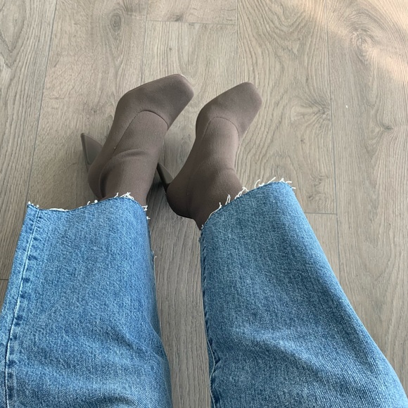 Aldo Shoes - Aldo Brown Sock Ankle Booties